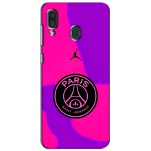 Чохли PSG для Samsung Galaxy A30 2019 (A305F) (AlphaPrint) (яскравий ПСЖ)