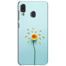 Чехлы с Цветами для Samsung Galaxy A30 2019 (A305F) (VPrint) (Желтый цветок)