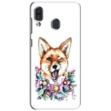 Чохли з картинкою Лисичка для Samsung Galaxy A30 2019 (A305F) (VPrint) (Весела лисичка)