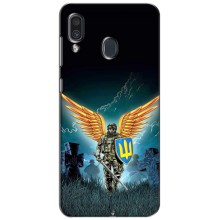 Чехлы с картинкой ЗСУ для Samsung Galaxy A30 2019 (A305F) (AlphaPrint) (Солдат ЗСУ)