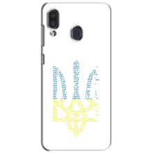 Чехлы для Samsung Galaxy A30 2019 (A305F)  Укр. Символика (AlphaPrint) (Герб из букв)