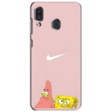 Чохол Губка Боб для Самсунг Ґелексі А30 2019 (А305Ф) – Патрік і Губка