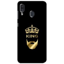 Чехол (Корона на чёрном фоне) для Самсунг А30 (2019) – KING