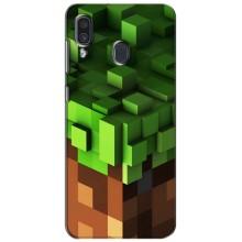 Чохол Майнкрафт на Samsung Galaxy A30 2019 (A305F) (AlphaPrint) Minecraft (текстура Майнкрафт)