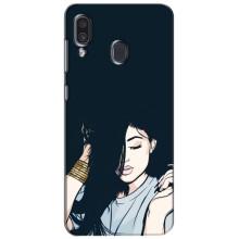 Чохол з друком для Samsung Galaxy A30 2019 (A305F) - (Мода) (AlphaPrint) (Гарна дівчина)