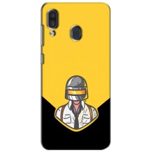 Чеjхол PUBG для Самсунг Ґелексі А30 2019 (А305Ф) (AlphaPrint) (Пабг в шоломі)