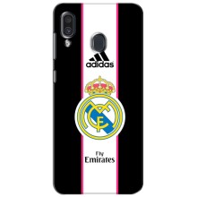 Чехол для Samsung Galaxy A30 2019 (A305F) с принтом – Лого Real Madrid