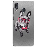 Чехол (ТПУ) Милые собачки для Samsung Galaxy A30 2019 (A305F) – Бульдог в очках