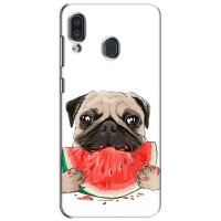 Чехол (ТПУ) Милые собачки для Samsung Galaxy A30 2019 (A305F) – Смешной Мопс