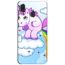 Чохол Unicorn на Samsung Galaxy A30 2019 (A305F) (Веселка Єдиноріга)