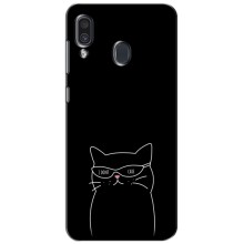 Чохол з малюнком кіт на Samsung Galaxy A30 2019 (A305F) (Байдужий кіт)