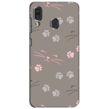 Чохол з малюнком кіт на Samsung Galaxy A30 2019 (A305F) (Лапи і вуса)
