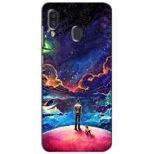 Космічні Чохли для Самсунг Ґелексі А30 2019 (А305Ф) (VPrint) (Вид Галактики)