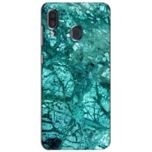 Мраморний чехол на Samsung Galaxy A30 2019 (A305F) (VPrint) (Зелений мрамор)