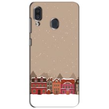 Новорічні, Святкові Чохли для Samsung Galaxy A30 2019 (A305F) - 2024 год (Зимове місто)