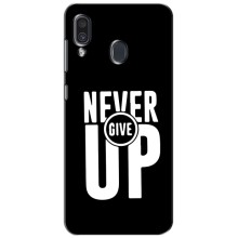 Силіконовый Чохол на Samsung Galaxy A30 2019 (A305F) з картинкою НАЙК (Never Give UP)