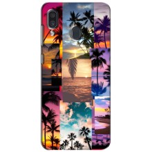 Силіконовий чохол з КАРТИНКАМИ літо для Samsung Galaxy A30 2019 (A305F) (AlphaPrint) (Літня відпустка)