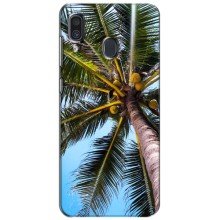 Силіконовий чохол з КАРТИНКАМИ літо для Samsung Galaxy A30 2019 (A305F) (AlphaPrint) (Пальма)