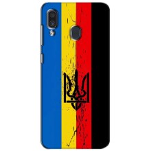 Украинские Чехлы для Samsung Galaxy A30 2019 (A305F) с картинкой УПА (AlphaPrint) (Прапор УПА)