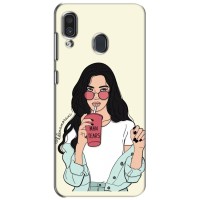 Силіконовый Чохол на Samsung Galaxy A30 2019 (A305F) з картинкой Модных девушек – З напоєм