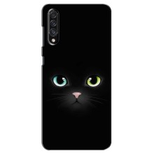 Чехол на тематику: Коты для Samsung Galaxy A30s (A307) (Черный Котик)