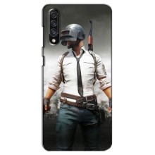 Силиконовый чехол с картинкой "Герой Pubg" на Samsung Galaxy A30s (A307) – Пабг