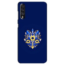 Чохол з картинкою (Патріотичний ГЕРБ) на Samsung Galaxy A30s (A307) (Герб в квітах)