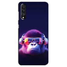 Чехол с Обезьянами Samsung Galaxy A30s (A307) - (AlphaPrint) (Стильная обезьяна)