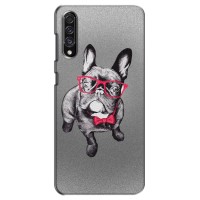 Чехол (ТПУ) Милые собачки для Samsung Galaxy A30s (A307) (Бульдог в очках)
