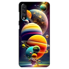 Чохол (ТПУ) з планетами на Samsung Galaxy A30s (A307) (Сонячна система)