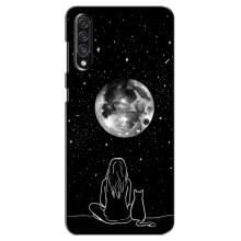 Чохол з малюнком кіт на Samsung Galaxy A30s (A307) – Дівчина з котом