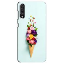 Чохли з тематикою "КВІТИ" на Samsung Galaxy A30s (A307) (Квітка-морозиво)