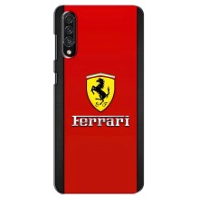 Силиконовый бампер с картинкой машины на Samsung Galaxy A30s (A307) – Ferrari Logo