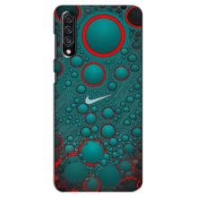 Силиконовый Чехол на Samsung Galaxy A30s (A307) с картинкой Nike (Найк зеленый)