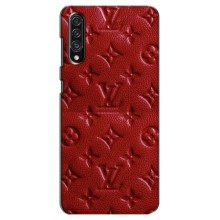 Текстурный Чехол Louis Vuitton для Самсунг Галакси А30 с (Красный ЛВ)