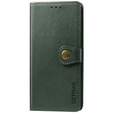 Кожаный чехол книжка GETMAN Gallant (PU) для Samsung Galaxy A31 – Зеленый