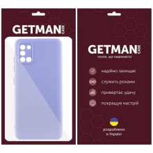 Чехол TPU GETMAN Liquid Silk Full Camera для Samsung Galaxy A31 – Сиреневый