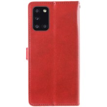 Кожаный чехол-книжка GETMAN Gallant (PU) для Samsung Galaxy A31 – Красный