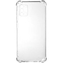 TPU чехол GETMAN Ease logo усиленные углы Full Camera для Samsung Galaxy A31 – Прозрачный