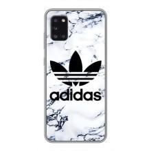 Чехлы Адидас для Samsung Galaxy A31 (A315) (AlphaPrint) (Адидас на мраморе)