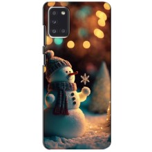 Чехлы на Новый Год Samsung Galaxy A31 (A315) – Снеговик праздничный