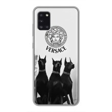 Чехлы VERSACE для Самсунг А31 (PREMIUMPrint) – Доберман Версаче