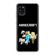 Чохол Майнкрафт на Samsung Galaxy A31 (A315) (AlphaPrint) Minecraft (герої Minecraft)