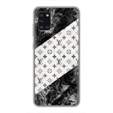 Чохол Стиль Louis Vuitton на Samsung Galaxy A31 (A315) – LV на білому