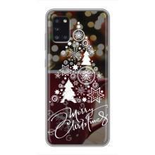 Рождественские Чехлы для Samsung Galaxy A31 (A315) (VPrint) – Елочка узорная