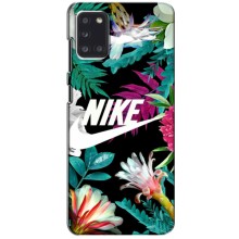 Силіконовый Чохол на Samsung Galaxy A31 (A315) з картинкою НАЙК – Квітковий Nike