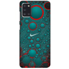 Силиконовый Чехол на Samsung Galaxy A31 (A315) с картинкой Nike – Найк зеленый