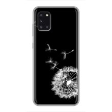 Силіконовий Чохол з кульбабками на Samsung Galaxy A31 (A315) – Кульбабка на чорному