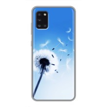 Силіконовий Чохол з кульбабками на Samsung Galaxy A31 (A315) – Кульбабка на блакитному