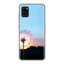 Силіконовий Чохол з кульбабками на Samsung Galaxy A31 (A315) – Захід з кульбабкою
